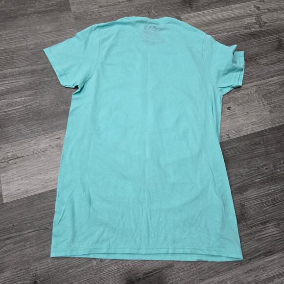 Star Wars Hot Topic Mandalorian Baby Yoda Grogu Frog Flying Short Sleeve Shirt - Picture 3 of 9